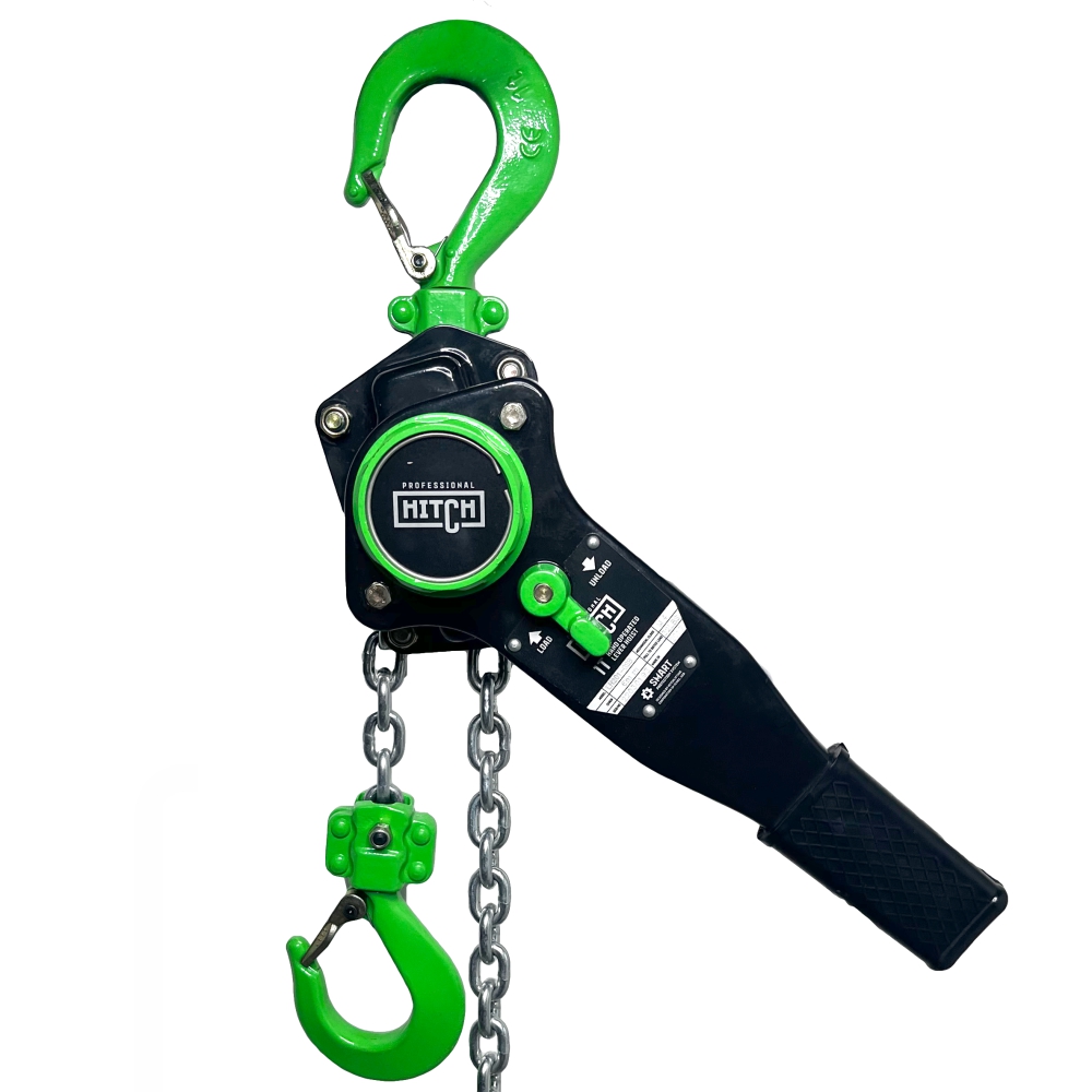 Таль ручная рычажная HITCH LH201-GSB, 1 т, 9 м. Гальваническая цепь. Защита от перегруза